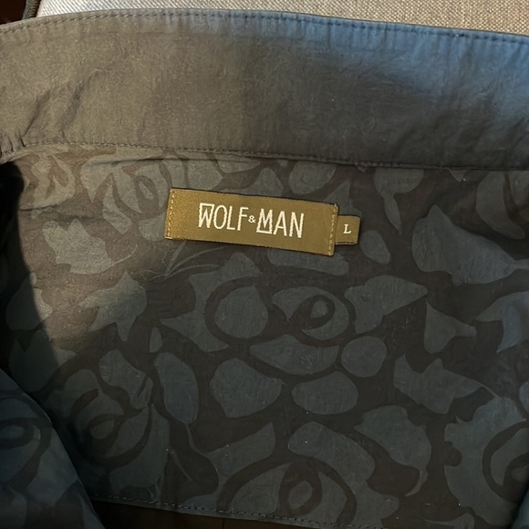 Wolf & Man blue/light blue jacket w/zipper & snap pockets. Excellent condition - Picture 7 of 9